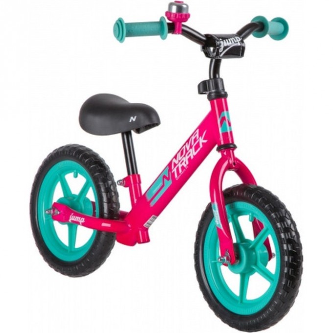 Беговел NOVATRACK JUMP 12" розовый 12JUMP.PN20 Беговел NOVATRACK JUMP 12" розовый 12JUMP.PN20
