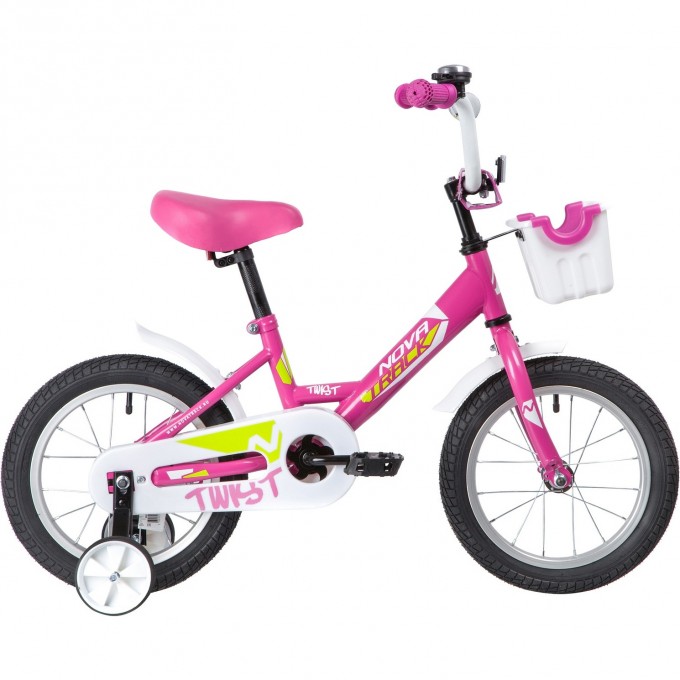 Детский велосипед NOVATRACK 14" TWIST розовый 141TWIST.PN20 Детский велосипед NOVATRACK 14" TWIST розовый 141TWIST.PN20