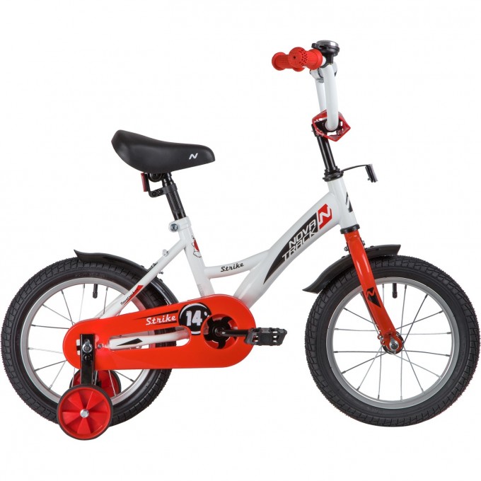 Детский велосипед NOVATRACK STRIKE 14” NEW белый-красный 143STRIKE.WTR20 Детский велосипед NOVATRACK STRIKE 14” NEW белый-красный 143STRIKE.WTR20