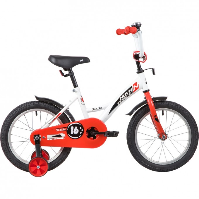 Детский велосипед NOVATRACK STRIKE 16” бело-красный 163STRIKE.WTR20 Детский велосипед NOVATRACK STRIKE 16” бело-красный 163STRIKE.WTR20