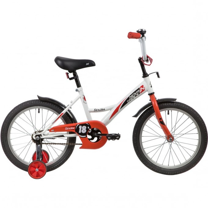 Детский велосипед NOVATRACK STRIKE 18" белый 183STRIKE.WTR20- Детский велосипед NOVATRACK STRIKE 18" белый 183STRIKE.WTR20-