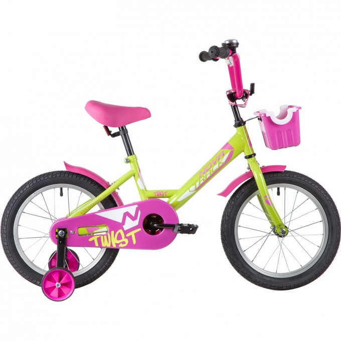 Детский велосипед NOVATRACK TWIST 16” зелено-розовый 161TWIST.GNP20 Детский велосипед NOVATRACK TWIST 16” зелено-розовый 161TWIST.GNP20