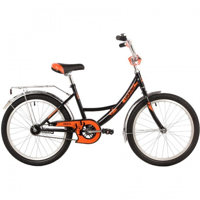 Детский велосипед NOVATRACK URBAN 20" черный, крылья и багажник хром 203URBAN.BK22 Детский велосипед NOVATRACK URBAN 20" черный, крылья и багажник хром 203URBAN.BK22