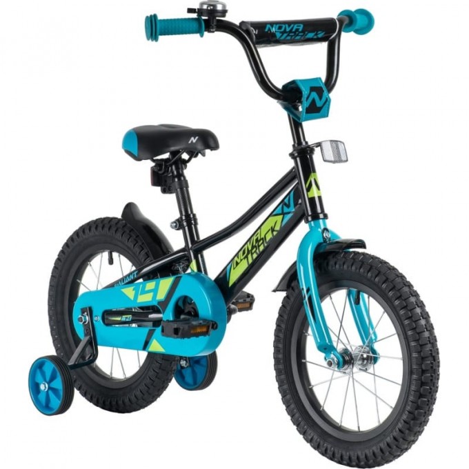 Детский велосипед NOVATRACK VALIANT 14” чёрно-голубой 143VALIANT.BK9 Детский велосипед NOVATRACK VALIANT 14” чёрно-голубой 143VALIANT.BK9