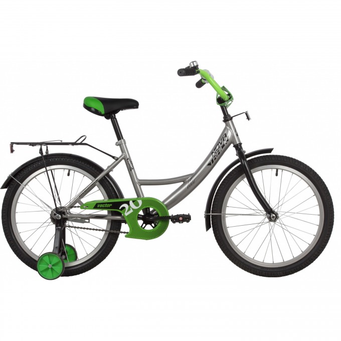 Детский велосипед NOVATRACK VECTOR 20" серебристый с доп. колесами 203VECTOR.SL22 Детский велосипед NOVATRACK VECTOR 20" серебристый с доп. колесами 203VECTOR.SL22