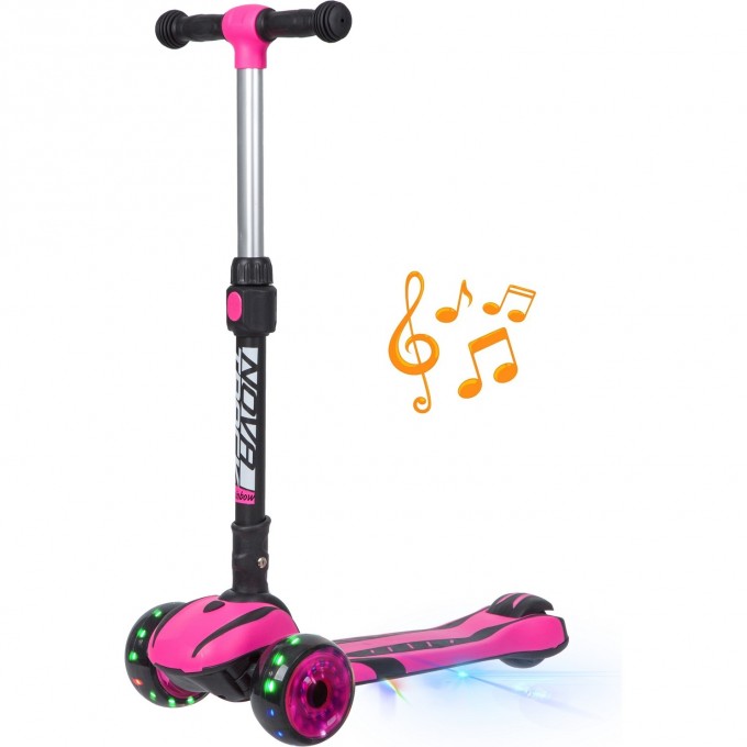 Кикборд NOVATRACK RAINBOW CAR GIRL PRO розовый 120CGP.RAINBOW.PN20 Кикборд NOVATRACK RAINBOW CAR GIRL PRO розовый 120CGP.RAINBOW.PN20
