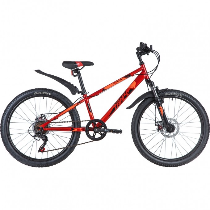 Подростковый велосипед NOVATRACK 24" EXTREME стальная рама 12" красные 24SH6SD.EXTREME.12RD21 Подростковый велосипед NOVATRACK 24" EXTREME стальная рама 12" красные 24SH6SD.EXTREME.12RD21