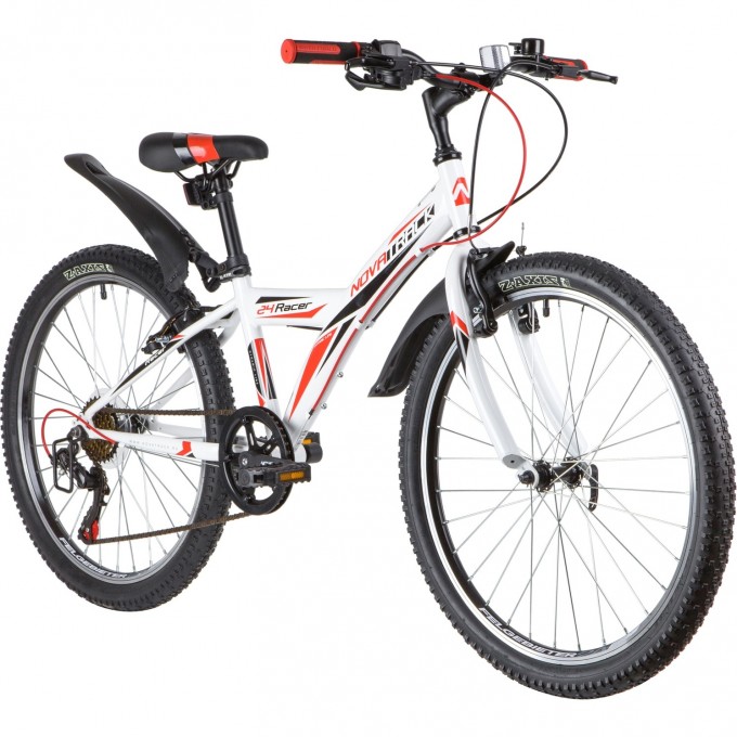 Подростковый велосипед NOVATRACK 24" RACER Y6.V сталь.рама 12" белый 24SH6V.RACER.12WT20 Подростковый велосипед NOVATRACK 24" RACER Y6.V сталь.рама 12" белый 24SH6V.RACER.12WT20
