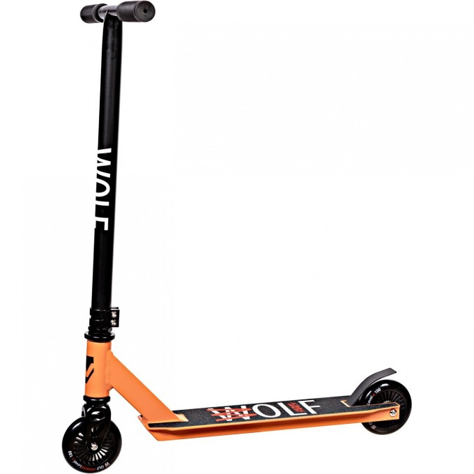 Самокат NOVATRACK WOLF JR, 100 мм, оранжевый 100P.WOLFJR.OR24 Самокат NOVATRACK WOLF JR, 100 мм, оранжевый 100P.WOLFJR.OR24
