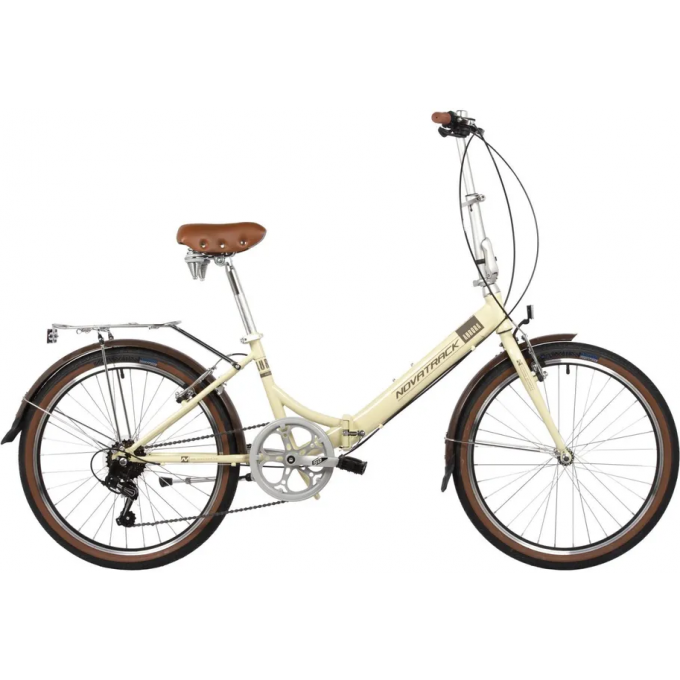 Складной велосипед NOVATRACK AURORA 24" бежевый 24FAURORA6S.BG4 Складной велосипед NOVATRACK AURORA 24" бежевый 24FAURORA6S.BG4