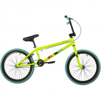 Велосипед NOVATRACK BMX WOLF 20" (2023), рама 20", зеленый Велосипед NOVATRACK BMX WOLF 20" (2023), рама 20", зеленый