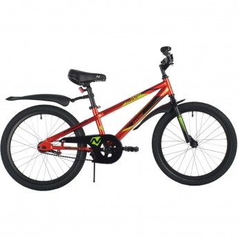 Велосипед NOVATRACK JUSTER 20" (2023), рама 12", красный